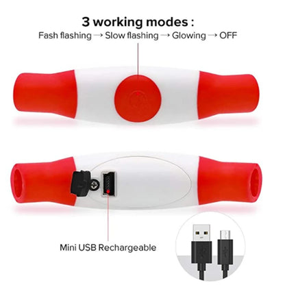 LED Glowing Pet Collar – USB Rechargeable Safety Light