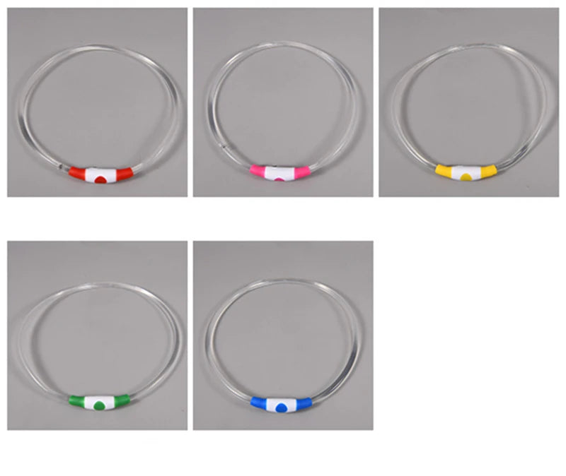 LED Glowing Pet Collar – USB Rechargeable Safety Light