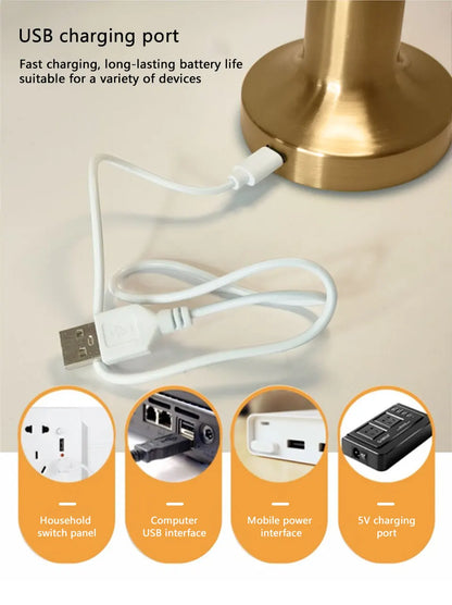 Modern LED Touch Lamp – Rechargeable Ambient Table Light