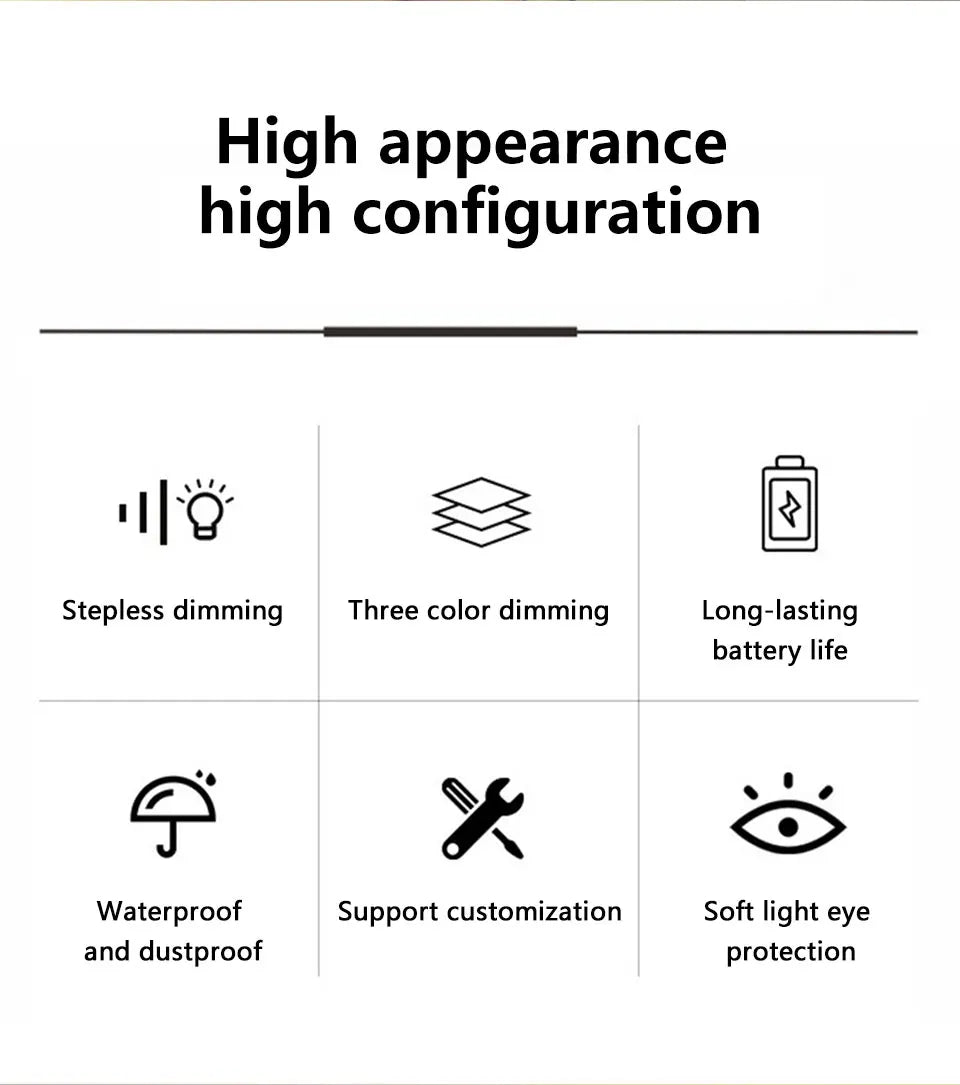 Modern LED Touch Lamp – Rechargeable Ambient Table Light