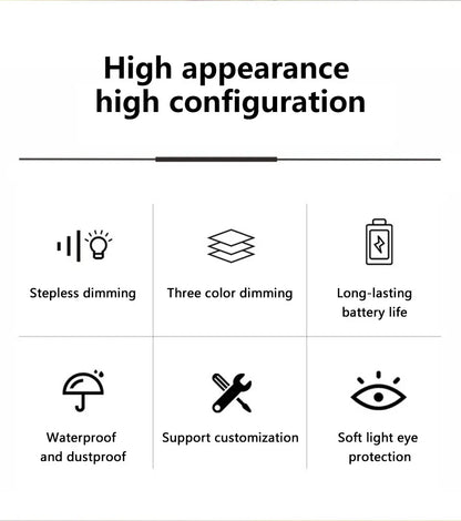 Modern LED Touch Lamp – Rechargeable Ambient Table Light